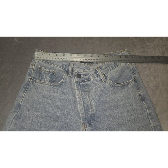 Women's Micas Light Blue Straight Leg Designer Jeans Medium. HL10 - Picture 6 of 9
